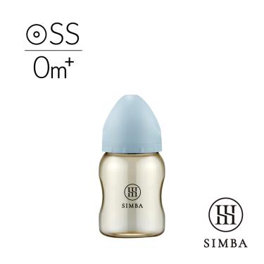 【Simba 小獅王辛巴】蘊蜜鉑金PPSU寬口防脹氣奶瓶200ml（晨藍）-小流量新生專用
