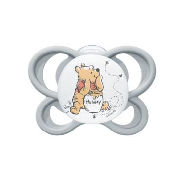 【德國NUK】PM AIR迪士尼超透氣矽膠安撫奶嘴-0-6m（灰）