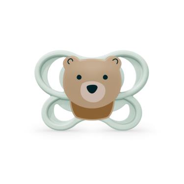 【德國NUK】PM AIR超透氣矽膠安撫奶嘴-0-6m (熊)