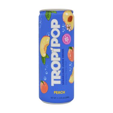 【Tropipop】水蜜桃風味氣泡飲（330ml）