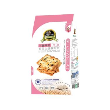 【珍田】竹鹽生機蘇打餅-蕎麥芝麻(162g/包)