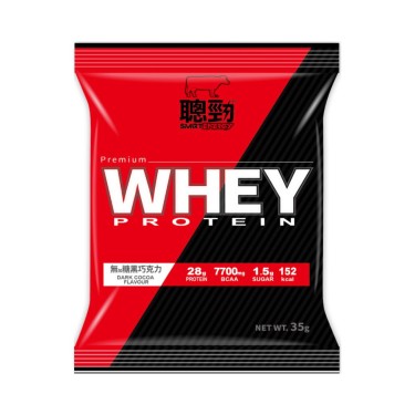 【紅牛聰勁】即溶乳清蛋白(35g/包)無加糖黑巧克力風味隨手包