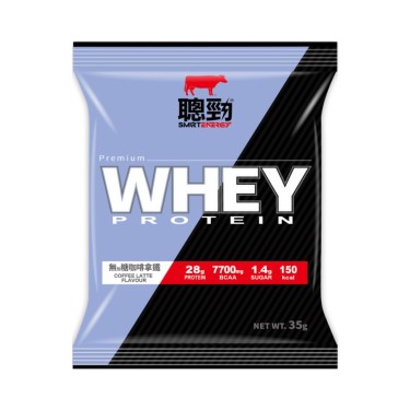 【紅牛聰勁】即溶乳清蛋白(35g/包)無加糖咖啡拿鐵風味隨手包