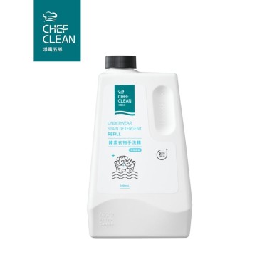 【Chef Clean淨毒五郎】酵素衣物手洗精補充瓶 微風香氣(1000ml)