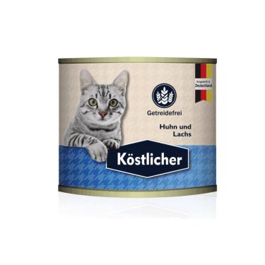 【Kostlicher 可莉司朵】 無穀主食貓罐-雞肉+鮭魚200g