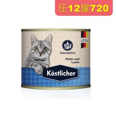 Kostlicher 可莉司朵 無穀主食貓罐-雞+鮭200g
