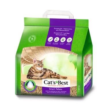 CAT'S BEST凱優 紫標凝結木屑砂-特級無塵2.5kg5L(貓砂)