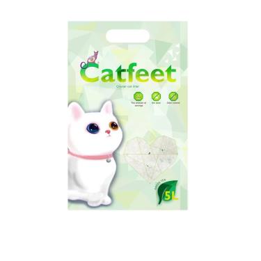 CatFeet除臭水晶貓砂綠茶5L