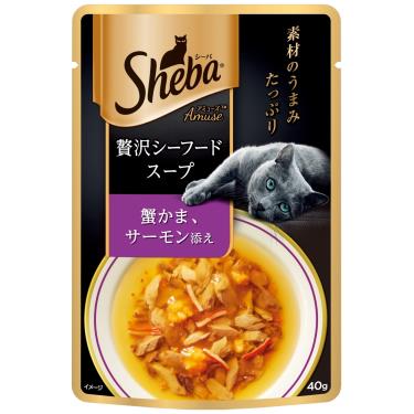 SHEBA日式鮮饌包 雙鮮高湯-蟹肉鮭魚40g
