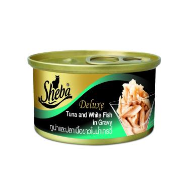 SHEBA金罐-鮪魚+白身魚湯汁85g