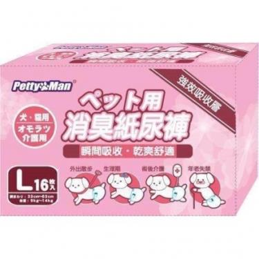 【Petty Man】強效吸收寵物紙尿褲L16枚
