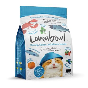 【Loveabowl囍碗】貓糧鯡魚+鮭魚+龍蝦（1kg）