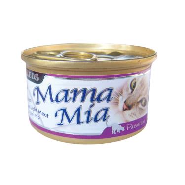 【Seeds 聖萊西】惜時  MAMAMIA貓餐罐-雞+鮪魚+蝦肉85g