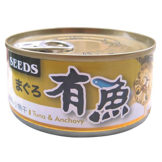 【Seeds 聖萊西】有魚貓餐罐-鮪魚+小魚干（170g）