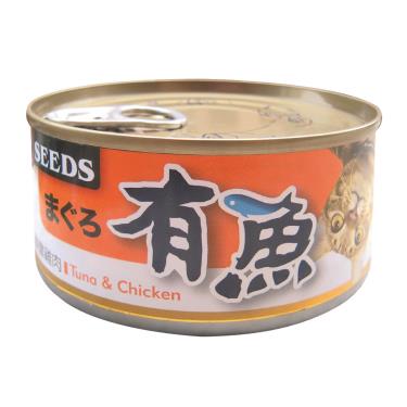 【Seeds 聖萊西】有魚貓餐罐-鮪魚+鮮嫩雞肉（170g）