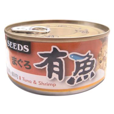 【Seeds 聖萊西】有魚貓餐罐-鮪魚+蝦肉（170g）