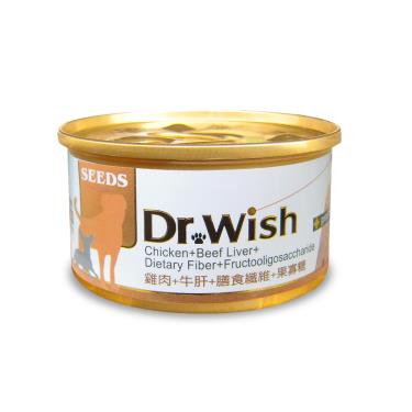【Seeds 聖萊西】Dr.Wish愛犬調整配方營養食（85g）雞+牛肝+果寡糖