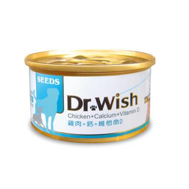 【Seeds 聖萊西】Dr.Wish愛犬調整配方營養食（85g）雞肉+鈣+維他命D