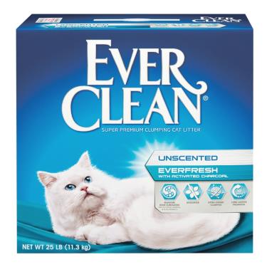 藍鑽EverClean 雙重活性碳低過敏結塊貓砂11.3kg