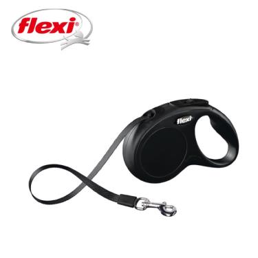 Flexi飛萊希進化帶狀伸縮牽繩-黑S