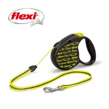Flexi飛萊希螢光款索狀伸縮牽繩S