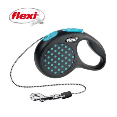 Flexi飛萊希彩點索狀伸縮牽繩-藍XS