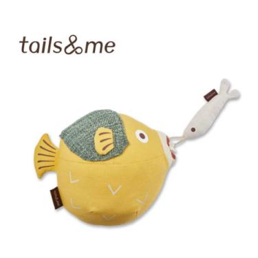 【尾巴與我】海洋動物寵物玩具啃咬抱抱組-河豚