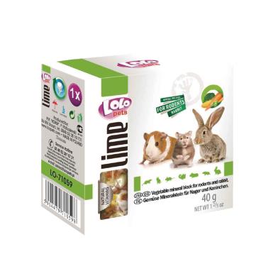【LoLo】小動物礦物質磨牙石-蔬菜40g
