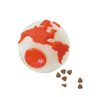 Planet Dog 歐比地球玩具-白橘L 寵物玩具