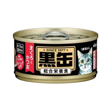 【Aixia 愛喜雅】黑罐貓主食13號 鮪魚+鰹魚（80g）