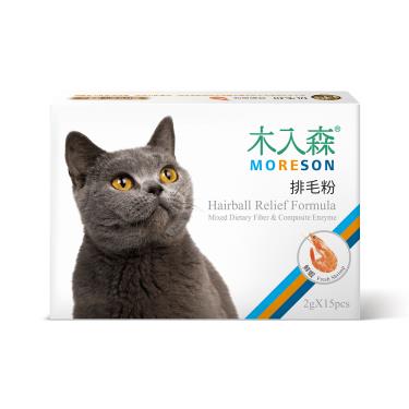 【木入森】貓咪排毛粉 鮮蝦風味 15包（廠商直送）