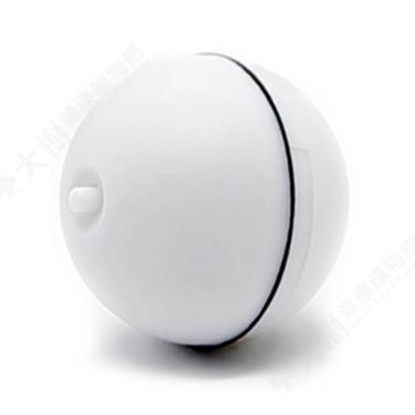 【寵物夢工廠】LED自動旋轉逗貓球(白色，不含電池)