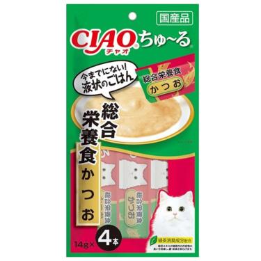 【CIAO】啾嚕肉泥 綜合營養食柴魚口味（14g*4入/包）