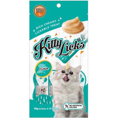 (惜福良品)【KITTY LICKS】甜甜貓肉泥-鮪魚口味(4入/包)（效期日2024/08/01）