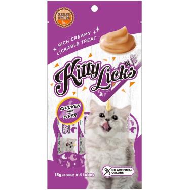 (惜福良品)【KITTY LICKS】甜甜貓肉泥-雞肉+雞肝(4入/包)（效期日2024/08/01）