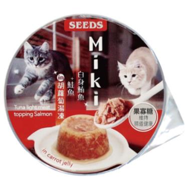 【Seeds 聖萊西】Miki胡蘿蔔湯凍餐杯-鮪魚+鮭魚80g（效期日2024/09/28） + -單一規格