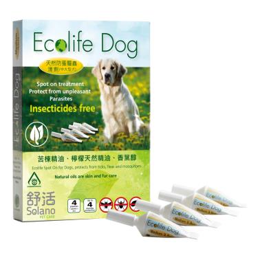 【舒活】天然防蚤驅蟲滴劑（中大型犬） 4入/2ml