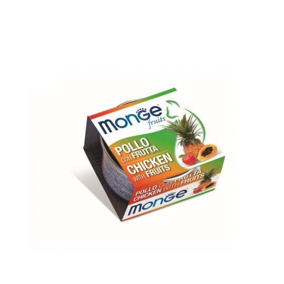 【Monge 瑪恩吉】優鮮蔬果養生湯貓罐雞肉+水果80g