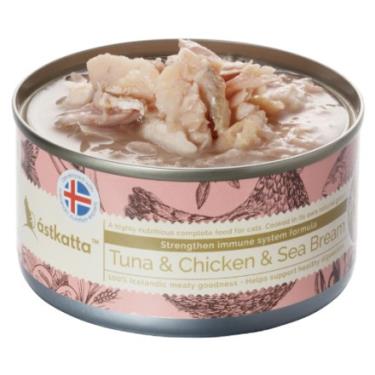 【冰島】貓罐鮪魚+雞肉+海鱸（80g） + -單一規格
