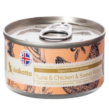 【冰島】經典貓罐鮪魚嫩雞蕃薯（80g） + -單一規格