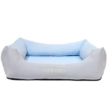 【Macarro馬卡兒】LATEX乳膠床-超涼感拼色藍灰（XS）（廠商直送）