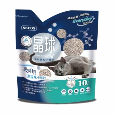【Seeds 聖萊西】聖萊西奈米銀粒子貓砂-檸檬果香混和球砂10L + -單一規格