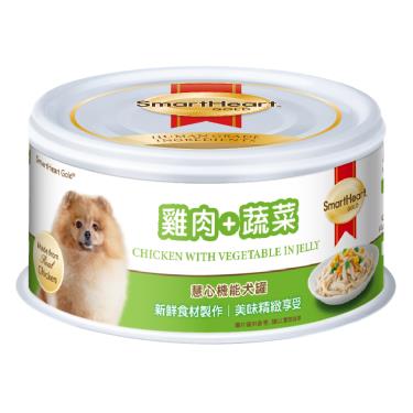 (機能犬罐 任選4件83折)【SmartHeart慧心】機能犬罐-雞肉+蔬菜口味 80G