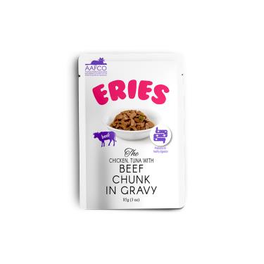【Eries伊瑞思】益生元主食罐/餐包系列-雞+鮪+牛三拼 （85g）
