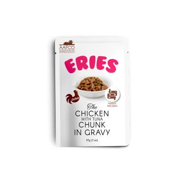 【Eries伊瑞思】益生元主食罐/餐包系列-雞+鮪+雞肝三拼 （85g）
