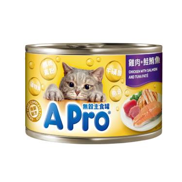 【愛卜Apro】無穀主食罐-雞肉鮭魚鮪魚口味170g