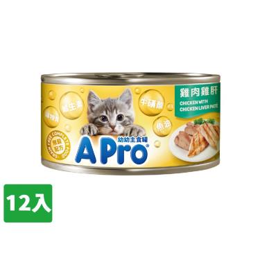 【愛卜Apro】幼幼主食罐-雞肉雞肝口味（85g*12/入）