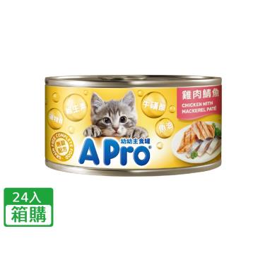【愛卜Apro】幼幼主食罐-雞肉鯖魚口味（85g*24/箱）