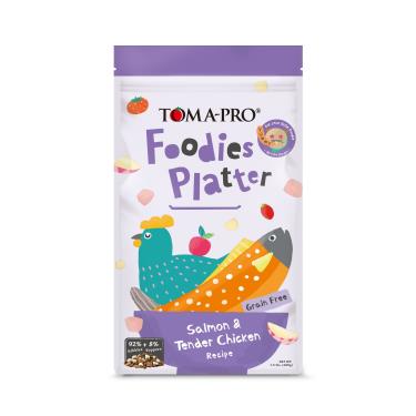 【TOMA-PRO優格】吃貨拼盤-全齡貓#2鮭魚佐嫩雞拼盤（亮毛配方）1.5lb