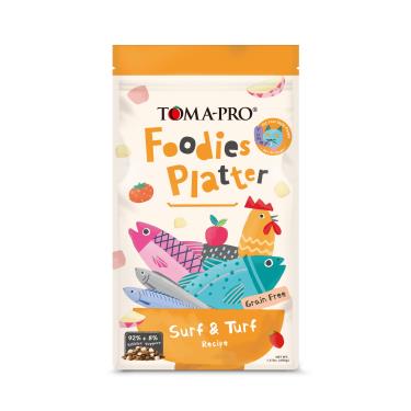 【TOMA-PRO優格】吃貨拼盤-全齡貓#3老饕海陸拼盤（化毛配方）1.5lb
